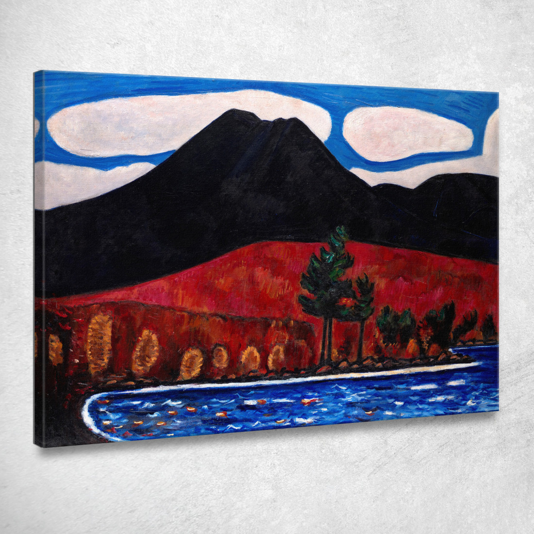 Monte Katahdin Maine Autunno Marsden Hartley mhr18 quadro stampato su tela Monte Katahdin Maine Autunno Marsden Hartley mhr18 quadro stampato su tela