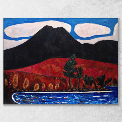 Monte Katahdin Maine Autunno Marsden Hartley mhr18 quadro stampato su tela