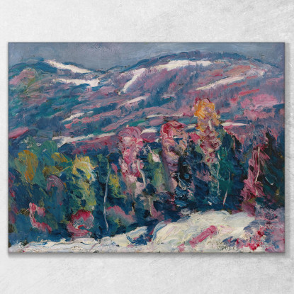 Canzone Dell'Inverno Marsden Hartley mhr34 quadro stampato su tela