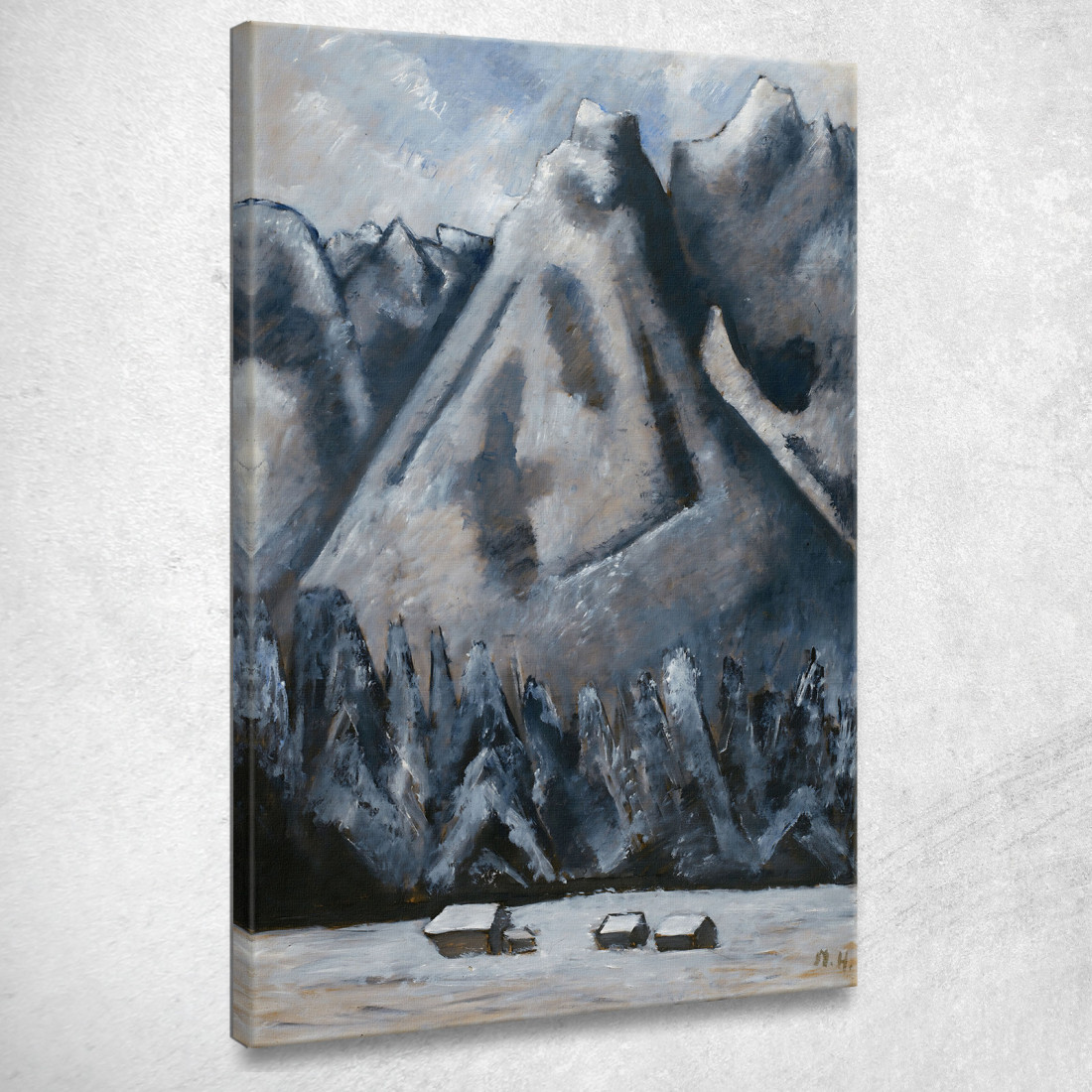 Waxenstein Peaks Garmisch-Partenkirchen Marsden Hartley mhr53 quadro stampato su tela