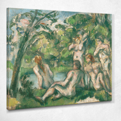 Bagnanti Paul Cézanne pcz10 quadro stampato su tela