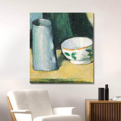 Ciotola E Lattiera Paul Cézanne pcz12 quadro stampato su tela