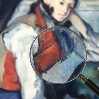 Ragazzo In Una Maglia Rossa Paul Cézanne pcz13 quadro stampato su tela