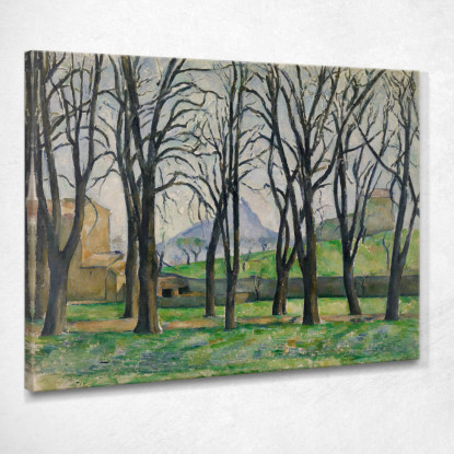 Castagneti A Jas De Bouffan Paul Cézanne pcz17 quadro stampato su tela