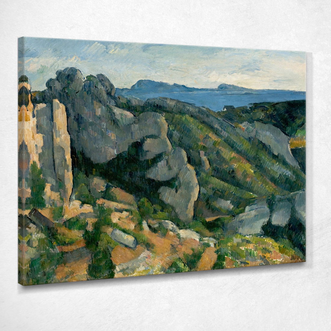Scogliere A L'Estaque Paul Cézanne pcz18 quadro stampato su tela Scogliere A L'Estaque Paul Cézanne pcz18 quadro stampato su tela