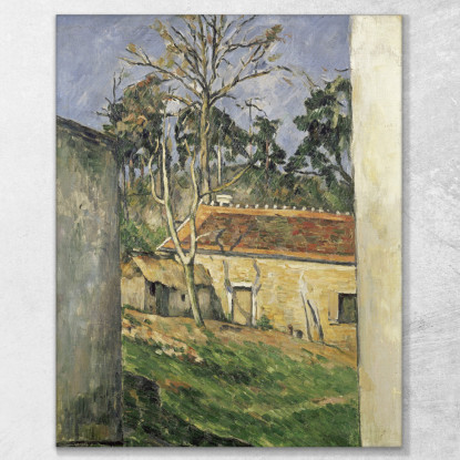 Cortile Paul Cézanne pcz23 quadro stampato su tela