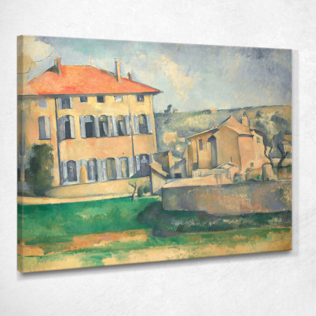 Casa Ad Aix Paul Cézanne pcz33 quadro stampato su tela Casa Ad Aix Paul Cézanne pcz33 quadro stampato su tela