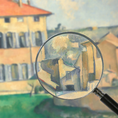 Casa Ad Aix Paul Cézanne pcz33 quadro stampato su tela