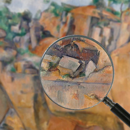 La Cava Di Bibémus Paul Cézanne pcz41 quadro stampato su tela