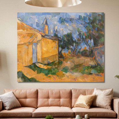 Il Capannone Del Jourdan Paul Cézanne pcz47 quadro stampato su tela