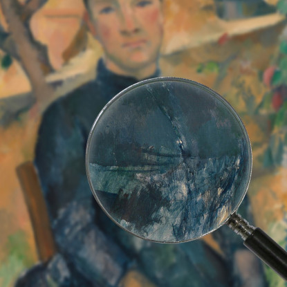 Signora Paul Cézanne pcz51 quadro stampato su tela