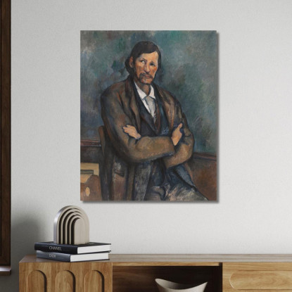 Uomo Con Le Braccia Incrociate Paul Cézanne pcz59 quadro stampato su tela