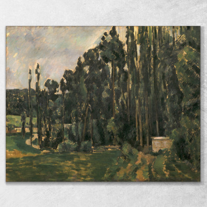 Pioppi Paul Cézanne pcz73 quadro stampato su tela