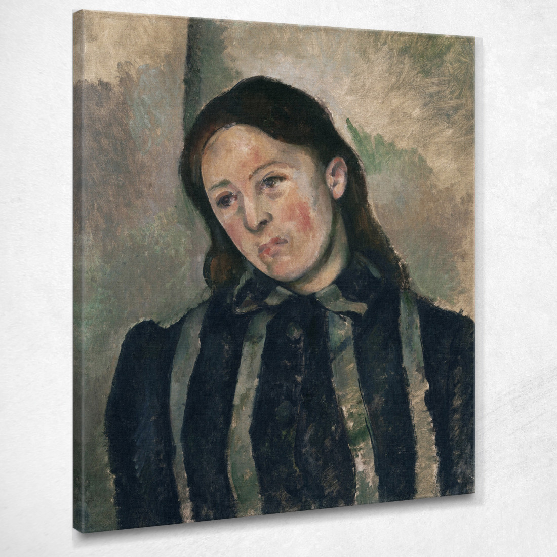 Ritratto Di Madame Paul Cézanne pcz75 quadro stampato su tela Ritratto Di Madame Paul Cézanne pcz75 quadro stampato su tela