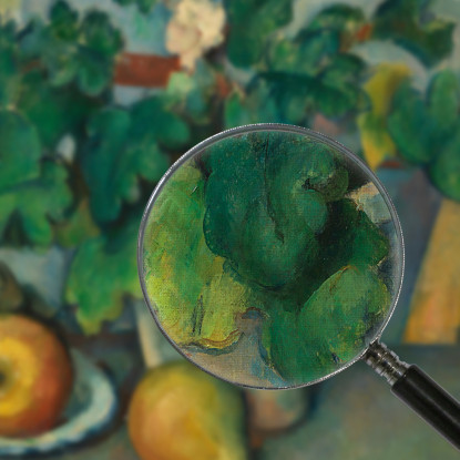Vaso Di Primule E Frutta Paul Cézanne pcz78 quadro stampato su tela