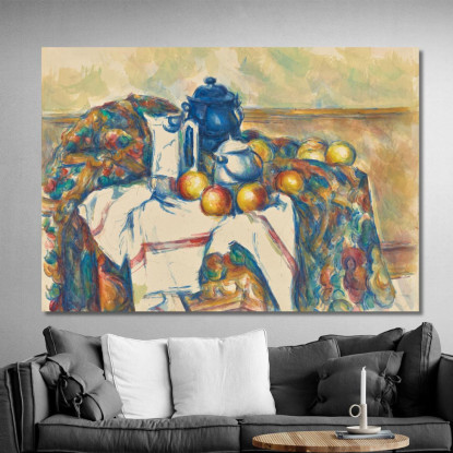 Natura Morta Con Vaso Blu Paul Cézanne pcz92 quadro stampato su tela