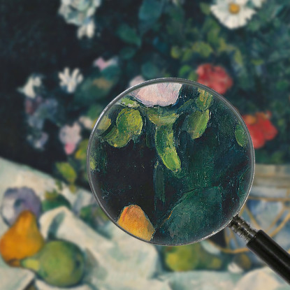 Natura Morta Con Fiori E Frutta Paul Cézanne pcz96 quadro stampato su tela