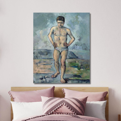 Il Bagnante Paul Cézanne pcz106 quadro stampato su tela