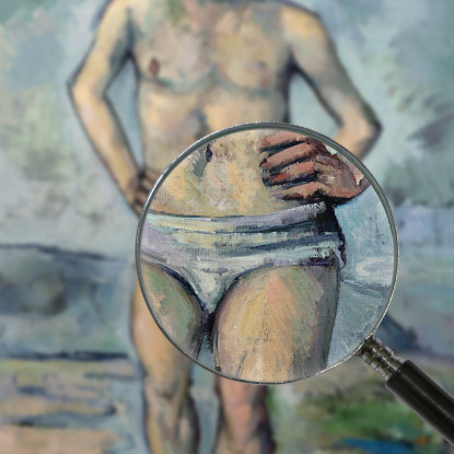 Il Bagnante Paul Cézanne pcz106 quadro stampato su tela