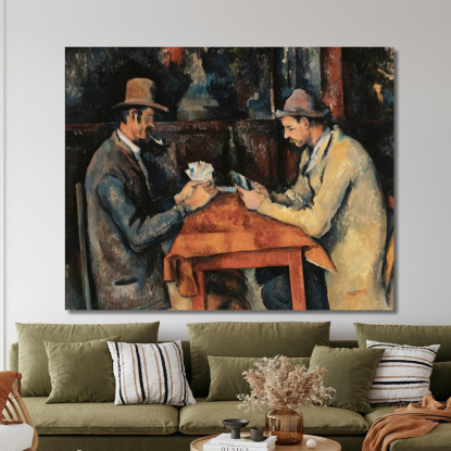 I Giocatori Di Carte Paul Cézanne pcz109 quadro stampato su tela
