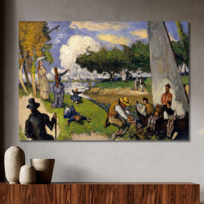 I Pescatori Paul Cézanne pcz112 quadro stampato su tela