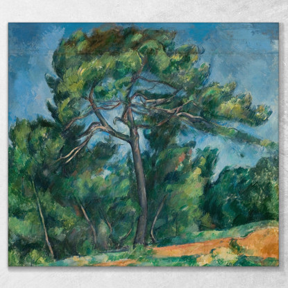 Il Grande Pino Paul Cézanne pcz115 quadro stampato su tela