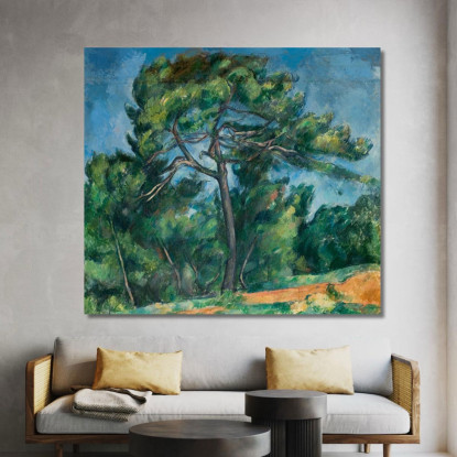 Il Grande Pino Paul Cézanne pcz115 quadro stampato su tela