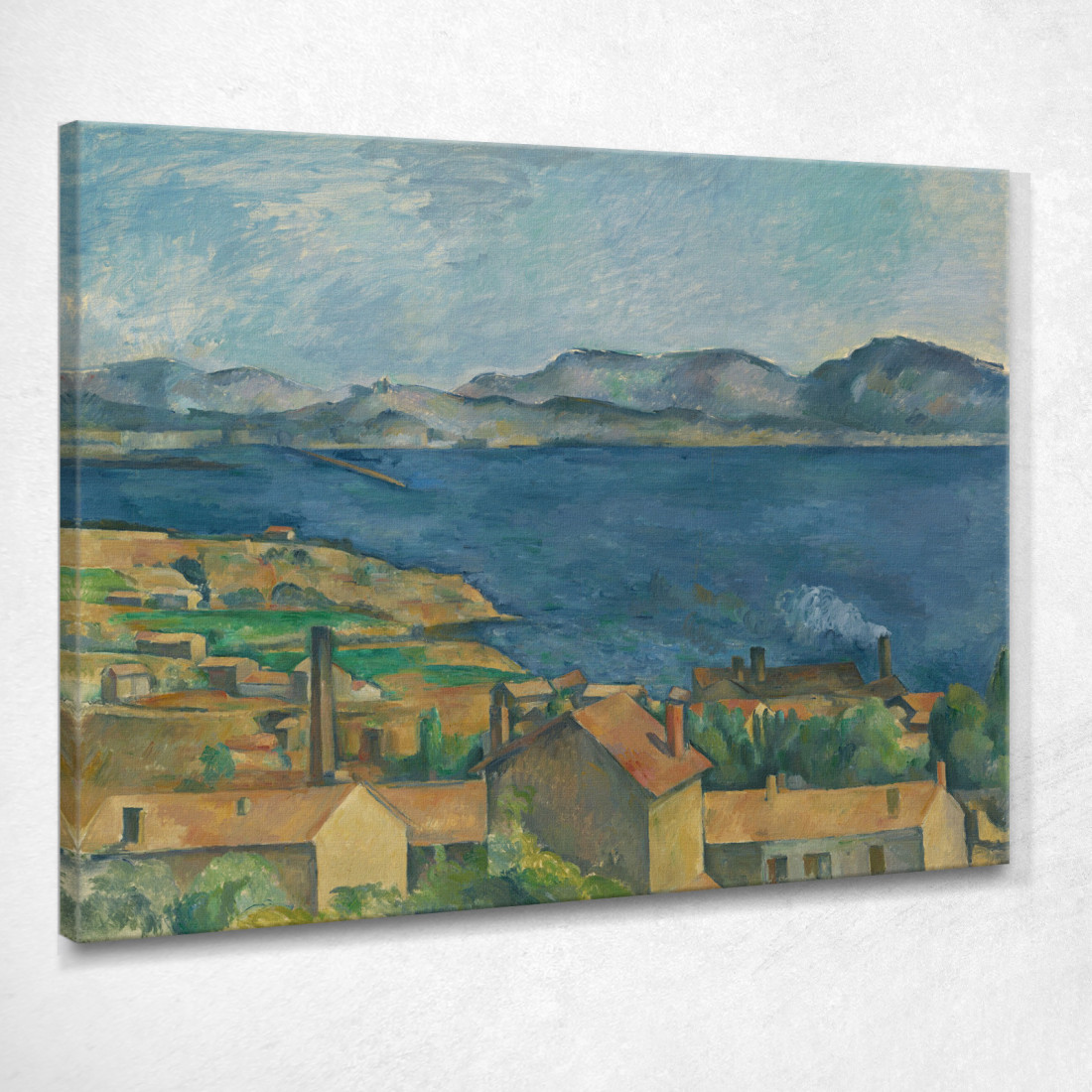 La Baia Di Marsiglia Vista Da L'Estaque Paul Cézanne pcz116 quadro stampato su tela La Baia Di Marsiglia Vista Da L'Estaque Paul Cézanne pcz116 quadro stampato su tela