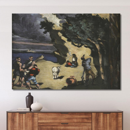 I Ladri E L'Asino Paul Cézanne pcz126 quadro stampato su tela