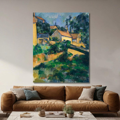 Strada Di Svolta A Montgeroult Paul Cézanne pcz133 quadro stampato su tela