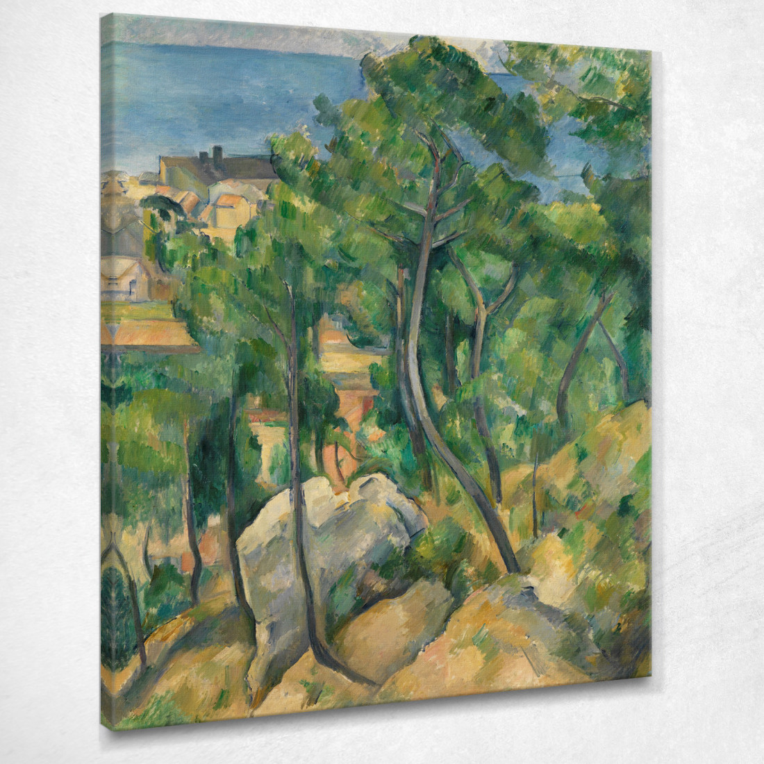 Visualizza Sul Mare A L'Estaque Paul Cézanne pcz135 quadro stampato su tela Visualizza Sul Mare A L'Estaque Paul Cézanne pcz135 quadro stampato su tela
