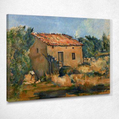 Casa Abbandonata Vicino A Aix-En-Provence Paul Cézanne pcz140 quadro stampato su tela