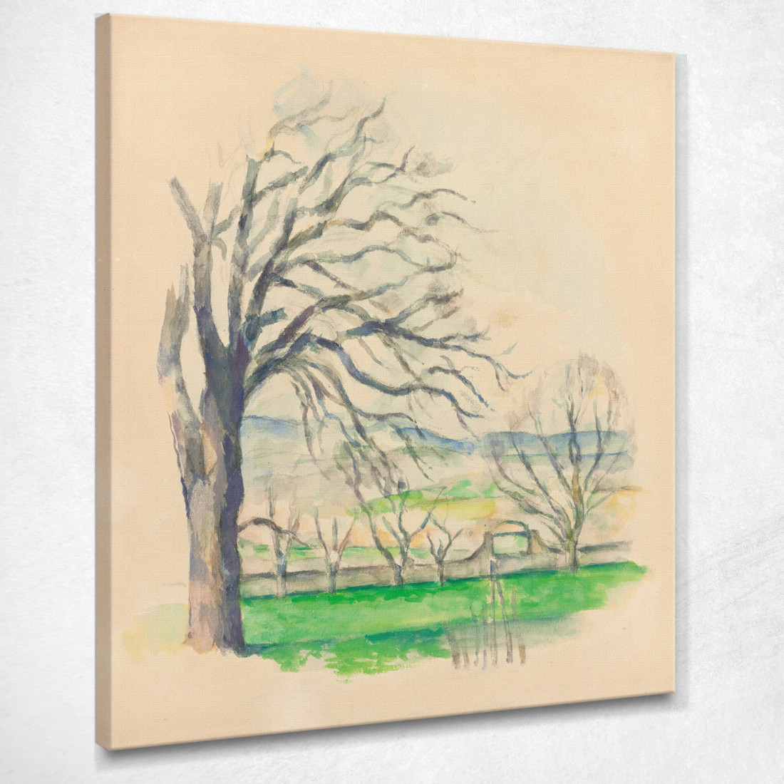 Albero Spogliato A Jas De Bouffan Paul Cézanne pcz141 quadro stampato su tela Albero Spogliato A Jas De Bouffan Paul Cézanne pcz141 quadro stampato su tela