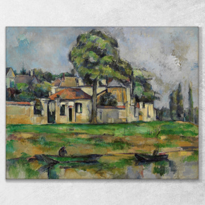 Rive Della Marna Paul Cézanne pcz144 quadro stampato su tela