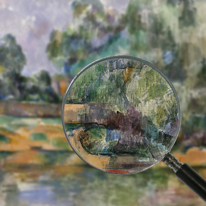 Rive Della Senna A Médan Paul Cézanne pcz145 quadro stampato su tela