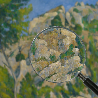 Fondo Del Burrone Paul Cézanne pcz151 quadro stampato su tela