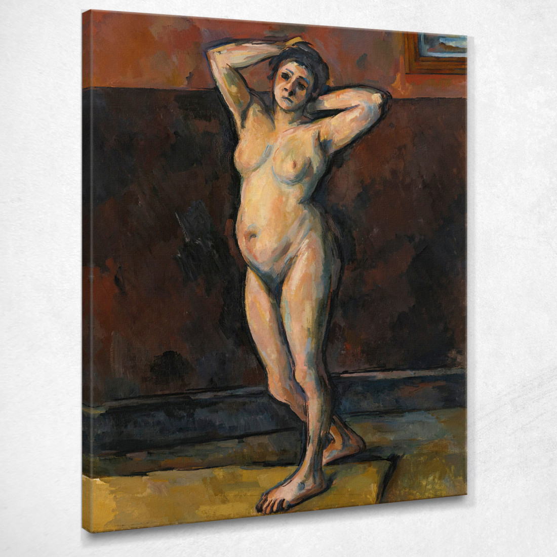 Donna Nuda In Piedi Paul Cézanne pcz153 quadro stampato su tela Donna Nuda In Piedi Paul Cézanne pcz153 quadro stampato su tela