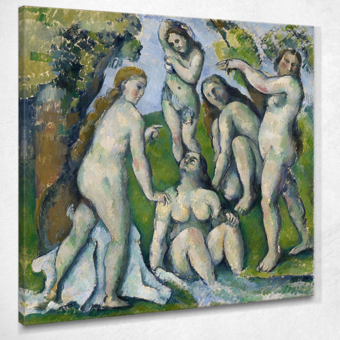 Cinque Bagnanti Paul Cézanne pcz154 quadro stampato su tela Cinque Bagnanti Paul Cézanne pcz154 quadro stampato su tela