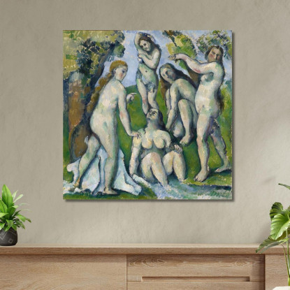 Cinque Bagnanti Paul Cézanne pcz154 quadro stampato su tela