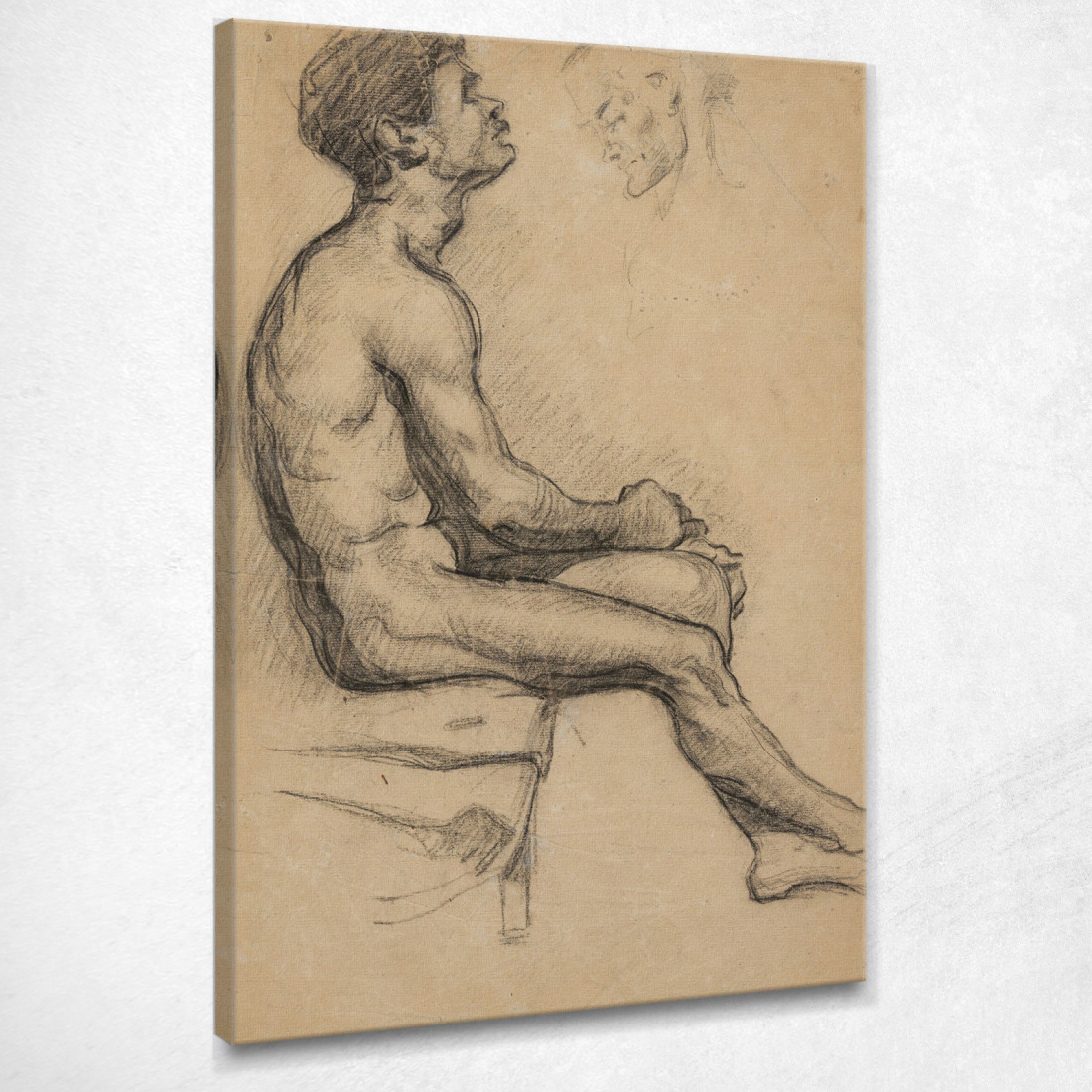 Uomo Nudo Paul Cézanne pcz158 quadro stampato su tela Uomo Nudo Paul Cézanne pcz158 quadro stampato su tela