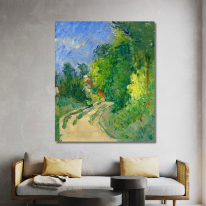 La Strada Rotante Nel Sottobosco Paul Cézanne pcz166 quadro stampato su tela