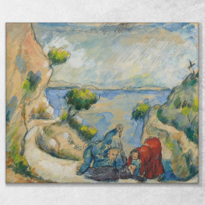 Assassinio Nel Burrone Paul Cézanne pcz170 quadro stampato su tela