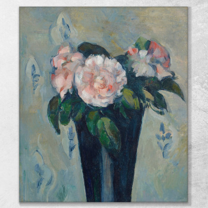 Il Vaso Blu Scuro Paul Cézanne pcz171 quadro stampato su tela