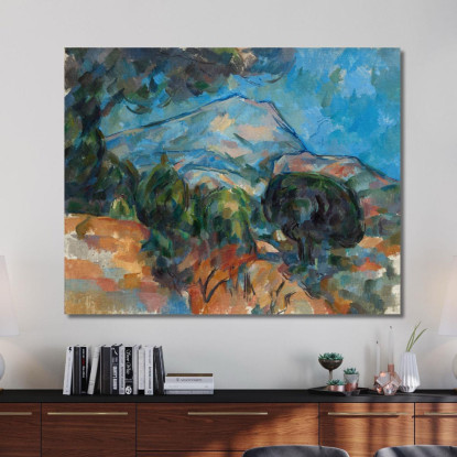 Monte Sainte-Victoire Paul Cézanne pcz190 quadro stampato su tela