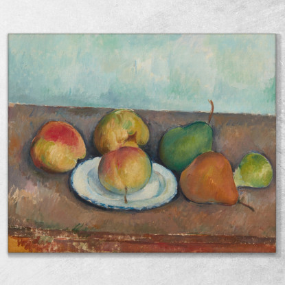Natura Morta Di Mele E Pere Paul Cézanne pcz191 quadro stampato su tela