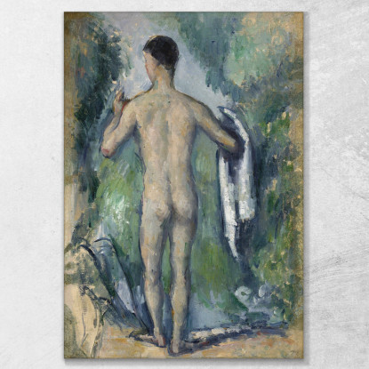 Bagnante In Piedi Vista Da Dietro Paul Cézanne pcz210 quadro stampato su tela