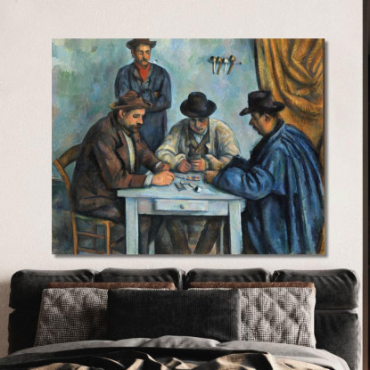 I Giocatori Di Carte Paul Cézanne pcz225 quadro stampato su tela