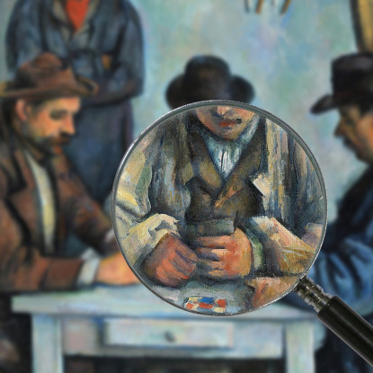 I Giocatori Di Carte Paul Cézanne pcz225 quadro stampato su tela