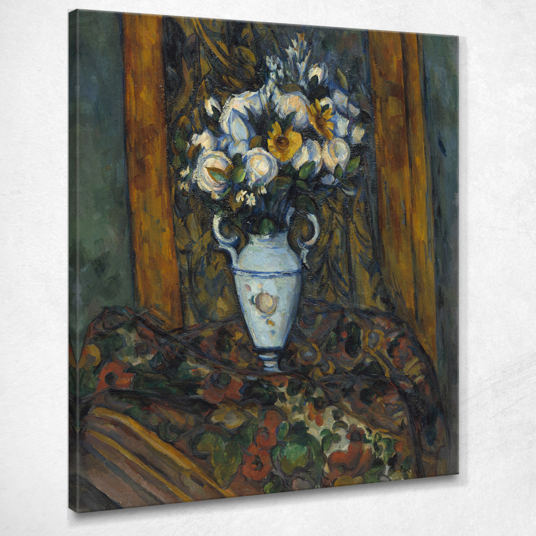 Vaso Di Fiori Paul Cézanne pcz238 quadro stampato su tela Vaso Di Fiori Paul Cézanne pcz238 quadro stampato su tela