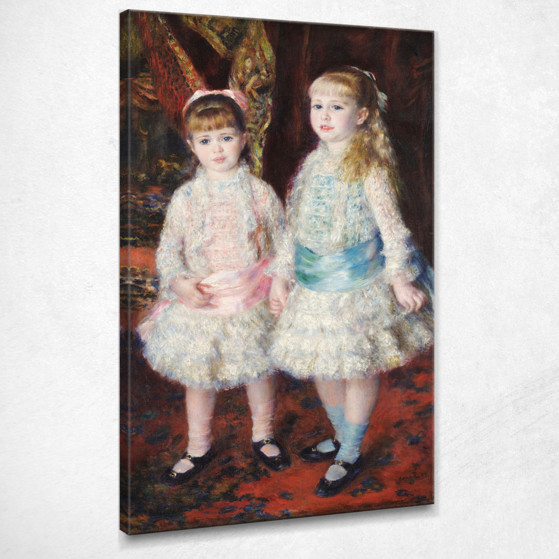 Rosa E Blu – Le Ragazze Di Cahen D'Anvers Pierre-Auguste Renoir par20 quadro stampato su tela Rosa E Blu – Le Ragazze Di Cahen D'Anvers Pierre-Auguste Renoir par20 quadro stampato su tela